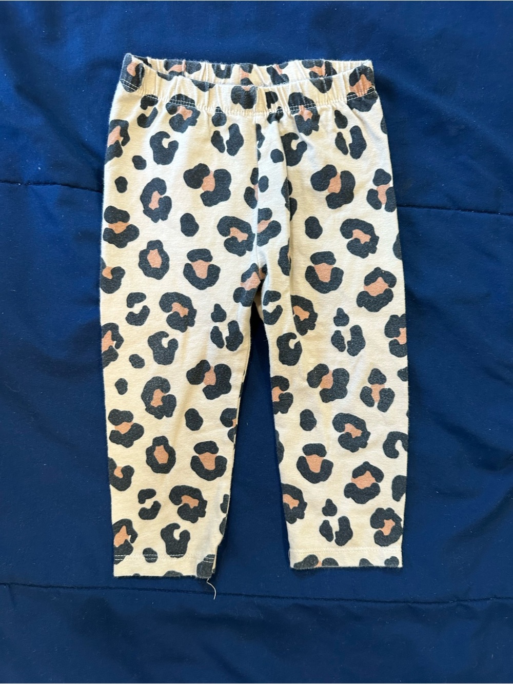 Baby Leopard Print Leggings in Cream and Black